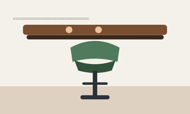 Modern bar alanında minder sertliği dengeli bar sandalyesi