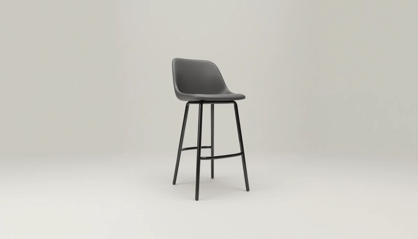 Ergonomik bar sandalyesi sırt desteği detay görünümü