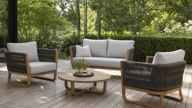 Bahçe sandalyesi - açık havada konforlu oturma alanı, modern bahçe mobilyası