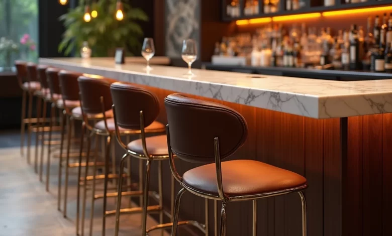 Bar sandalyesi yüksekliği - tezgah ile uyumlu modern bar sandalyeleri