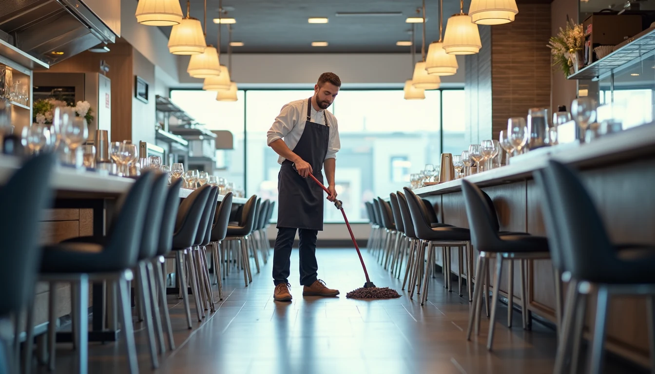 Restoran metal sandalyesi hijyenik temizlik
